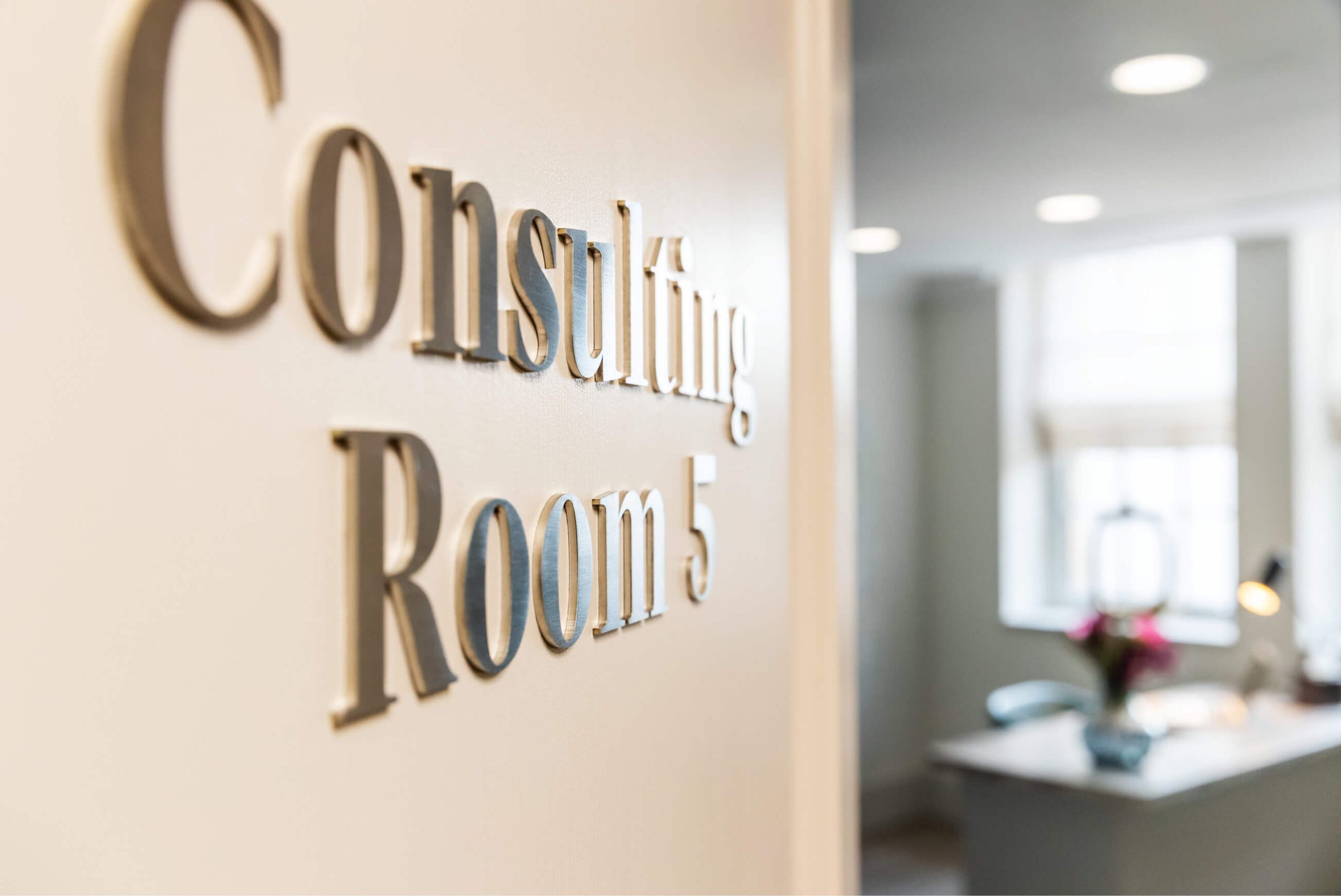 A fertility treatment room at the Evewell Clinic - consulting room five